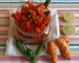 A picture of step 5 of Instant mix veg pickle.