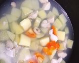 Foto langkah ke 2 dari resep Mpasi 4* Potato Cheesy Chicken.