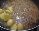 A picture of step 5 of Sardinian Fregola Soup with Beef and Vegetables.