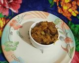 A picture of step 5 of Papite ki khatti Mithi chutney.
