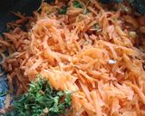 A picture of step 2 of Veggie Chapati wraps.