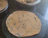 A picture of step 2 of Methi thepla.