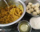 A picture of step 9 of Puran poli.