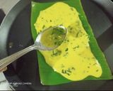 A picture of step 4 of Traditional Gujarati Rice Panki.