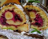 Pas rețetă Ruladă cu cireșe cu banane 🍒 5 fotografie