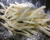 A picture of step 1 of Chilli potato fries.