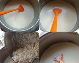 A picture of step 1 of Kheer (Rice Pudding).