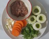 รูปขั้นตอนการทำที่ 1 ของ "แกงจืดแตงกวายัดไส้หมูสับ" 🥒🐷🥣