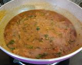 A picture of step 9 of Rajma palak curry.