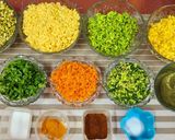A picture of step 1 of Veg.Moong Dal Waffles.