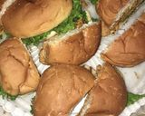 A picture of step 9 of Zinger Burger.