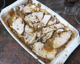 Foto del paso 5 de la receta: Cinta de lomo con champiñones al horno y papas fritas