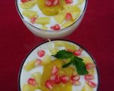 A picture of step 9 of Mango curd pudding#summers#.