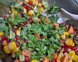 A picture of step 6 of Pomegranate salad.