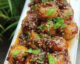 कोरियन चिली गार्लिक पोटैटो बॉल्स (korean chilli garlic potato balls recipe in Hindi) रेसिपी चरण 4 फोटो