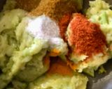 A picture of step 2 of Brocolli tikki.