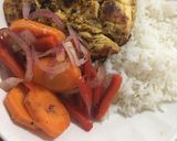 Foto del paso 5 de la receta: Pollo a la plancha y verduras salteadas