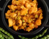 A picture of step 3 of Tuvar cauliflower sabji.