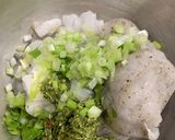 A picture of step 2 of Crispy Thai fishcakes.