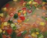 A picture of step 3 of Mexican rice.