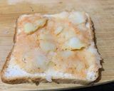 A picture of step 3 of Besan aloo toastie chaat.