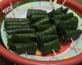 Hình bước làm 1 của món Bò cuộn lá lốt
