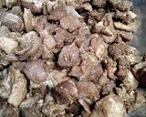 A picture of step 1 of Red Curry Pork Stirfry.