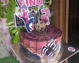 Foto langkah ke 11 dari resep Kue Ulang Tahun Blackforest 4 Telur.