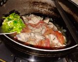 A picture of step 10 of Tikka chicken macroni.