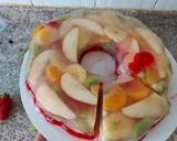 A picture of step 1 of Fruit Jello Cake.
