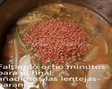 Foto del paso 10 de la receta Arroz integral caldoso con lentejas rojas y verduras de temporada
