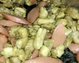 A picture of step 3 of Nigerian Shawarma.