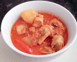 A picture of step 3 of Chicken curry.