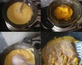 A picture of step 2 of Green Corn and Milk Powder Halwa.