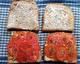 A picture of step 2 of Cheese Tomato Toasted Sandwich.