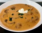 A picture of step 7 of Hungarian Mushroom Soup 😃#Mysterybox#Seasonal#Lunch.