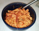 A picture of step 5 of Pizza Casserole.