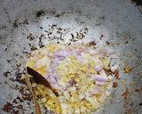 A picture of step 2 of Kathiyawadi paneer masala.