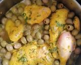 A picture of step 10 of Moroccan Chicken Tagine with Green Olives.