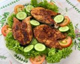 Gambar langkah 4 resipi 👩‍🍳Ikan Tenggiri Bakar Daun Pisang.