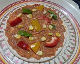 A picture of step 2 of Corn, capsicum makhni pizza.