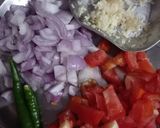 A picture of step 1 of Veg Kolhapuri.