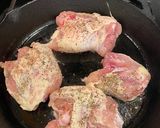 A picture of step 2 of Chicken Scarpariello.