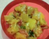 A picture of step 9 of Lauki Sabzi.