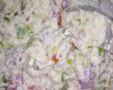 A picture of step 3 of Vegetable Uttapam.