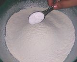 A picture of step 1 of Donuts dough.