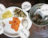 Foto langkah ke 4 dari resep MPasi 8+ Nasi Tim, Ikan Gabus & Perkedel Kentang+wortel.