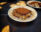 A picture of step 6 of Coffee biscuit pudding.
