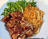 Hình bước làm 5 của món Spaghetti Gà Nướng / Chicken chop