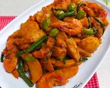 Foto langkah ke 5 dari resep Balado Udang Kentang Kacang panjang.